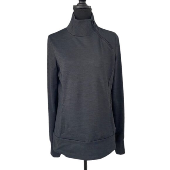LORNA JANE Active Side Neck Half Zip Pullover Charcoal Medium - Picture 1 of 12